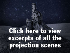 Young Frankenstein scenic projections rental